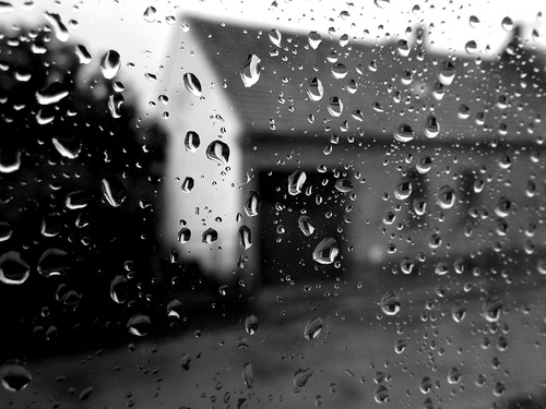 Water drops on the window Stock Photo 03