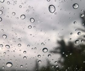Water drops on the window Stock Photo 04