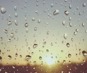 Water drops on the window Stock Photo 05