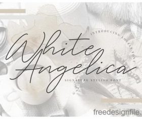 White Angelica Fonts