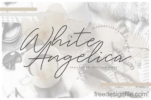 White Angelica Fonts
