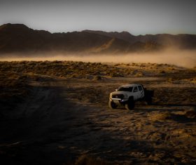 White Dodge Pickup Truck Stock Photo 08