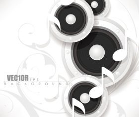 White music backgrounds vectors 02