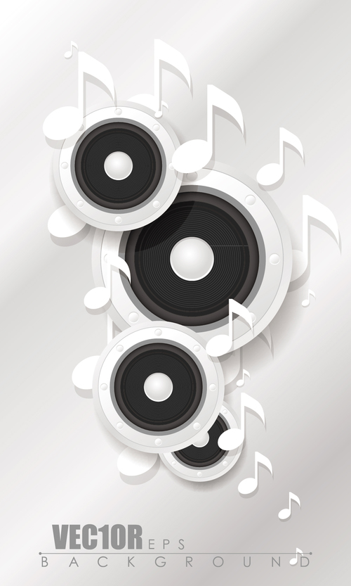 White music backgrounds vectors 03