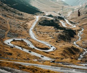 Winding mountain road Stock Photo