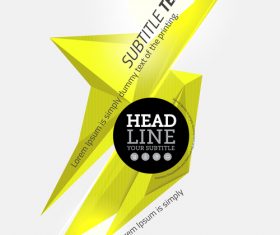 Yellow geometry shape illustration vector