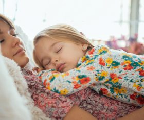 Young mother and daughter Stock Photo 01