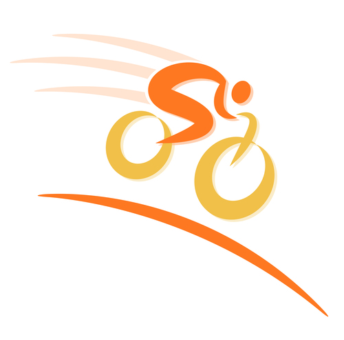 bicycle sport logos vector set 01
