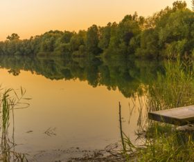 fascinating scenery of lakes Stock Photo 03
