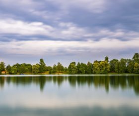 fascinating scenery of lakes Stock Photo 04