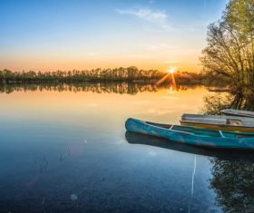 fascinating scenery of lakes Stock Photo 05