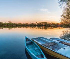 fascinating scenery of lakes Stock Photo 06