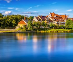 fascinating scenery of lakes Stock Photo 09