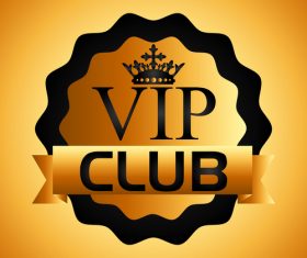 luxury VIP club golden labels vector 03