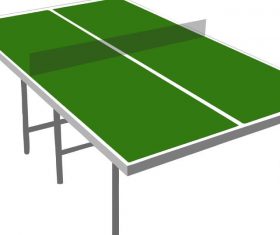 Table tennis table vector