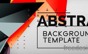 3D Polygon abstract background template vector 06