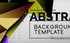 3D Polygon abstract background template vector 08