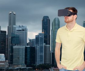 3D glasses IT technology Stock Photo 02