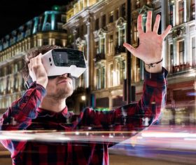 3D glasses IT technology Stock Photo 05