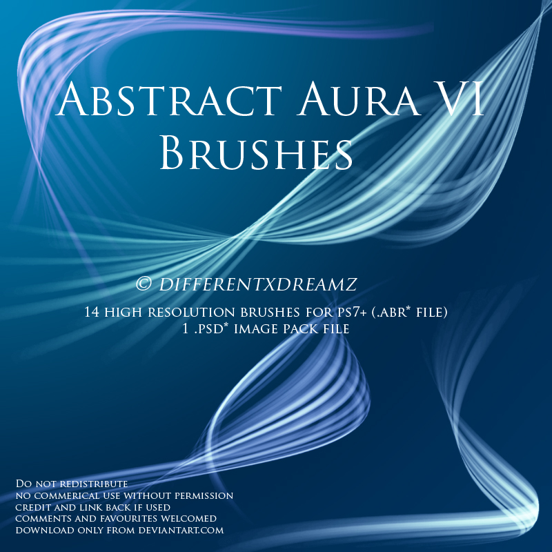 Abstract Aura VI Photoshop Brushes