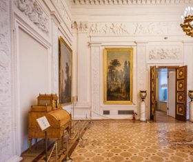 Art exhibition hall Stock Photo