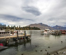 Autumn scenery of Queenstown New Zealand Stock Photo 01