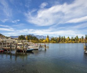 Autumn scenery of Queenstown New Zealand Stock Photo 04