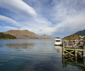 Autumn scenery of Queenstown New Zealand Stock Photo 06