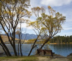 Autumn scenery of Queenstown New Zealand Stock Photo 07