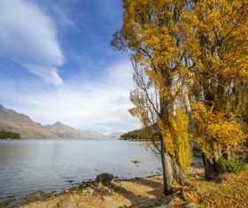 Autumn scenery of Queenstown New Zealand Stock Photo 08
