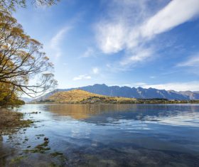 Autumn scenery of Queenstown New Zealand Stock Photo 09