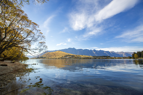 Autumn scenery of Queenstown New Zealand Stock Photo 09