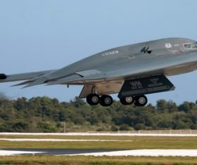 B-2 stealth bomber Stock Photo