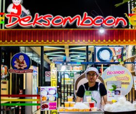 Bangkok night market snacks in Bangkok Thailand 03