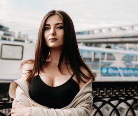 Beautiful confident woman Stock Photo