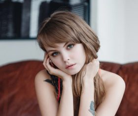 Beautiful russian girl Stock Photo