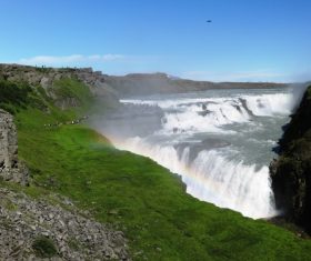Beautiful view of Gullfoss Iceland Stock Photo 01
