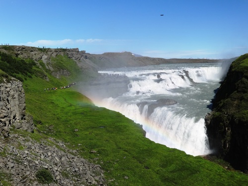 Beautiful view of Gullfoss Iceland Stock Photo 01