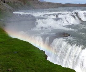 Beautiful view of Gullfoss Iceland Stock Photo 02
