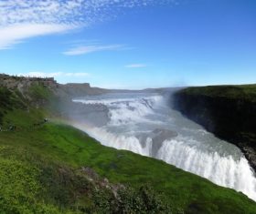 Beautiful view of Gullfoss Iceland Stock Photo 03