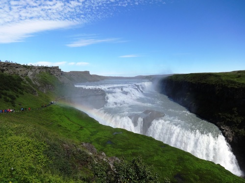 Beautiful view of Gullfoss Iceland Stock Photo 03