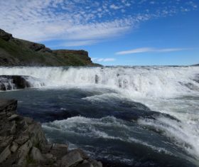 Beautiful view of Gullfoss Iceland Stock Photo 04