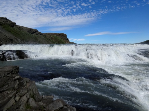 Beautiful view of Gullfoss Iceland Stock Photo 04