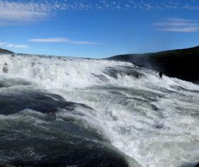 Beautiful view of Gullfoss Iceland Stock Photo 06