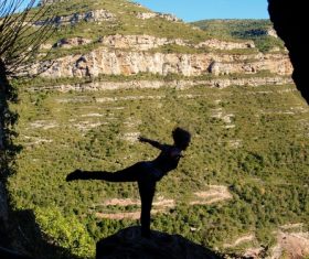 Beautiful yoga movements Stock Photo 07