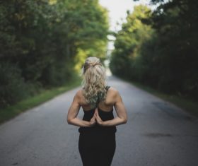 Beautiful yoga movements Stock Photo 09
