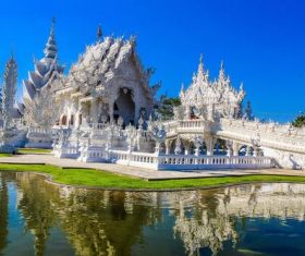 Beautifully carved Buddhist architecture Stock Photo 04