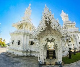 Beautifully carved Buddhist architecture Stock Photo 09