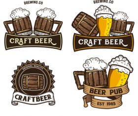 Beer labels set vector