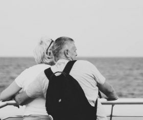 Black and white photography couple Stock Photo 04